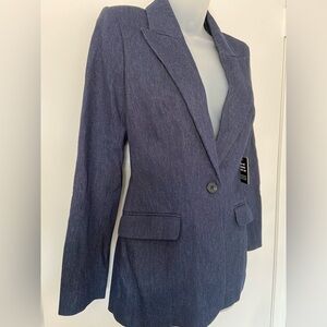 Express Editor Blazer Size XS Denim NWT!